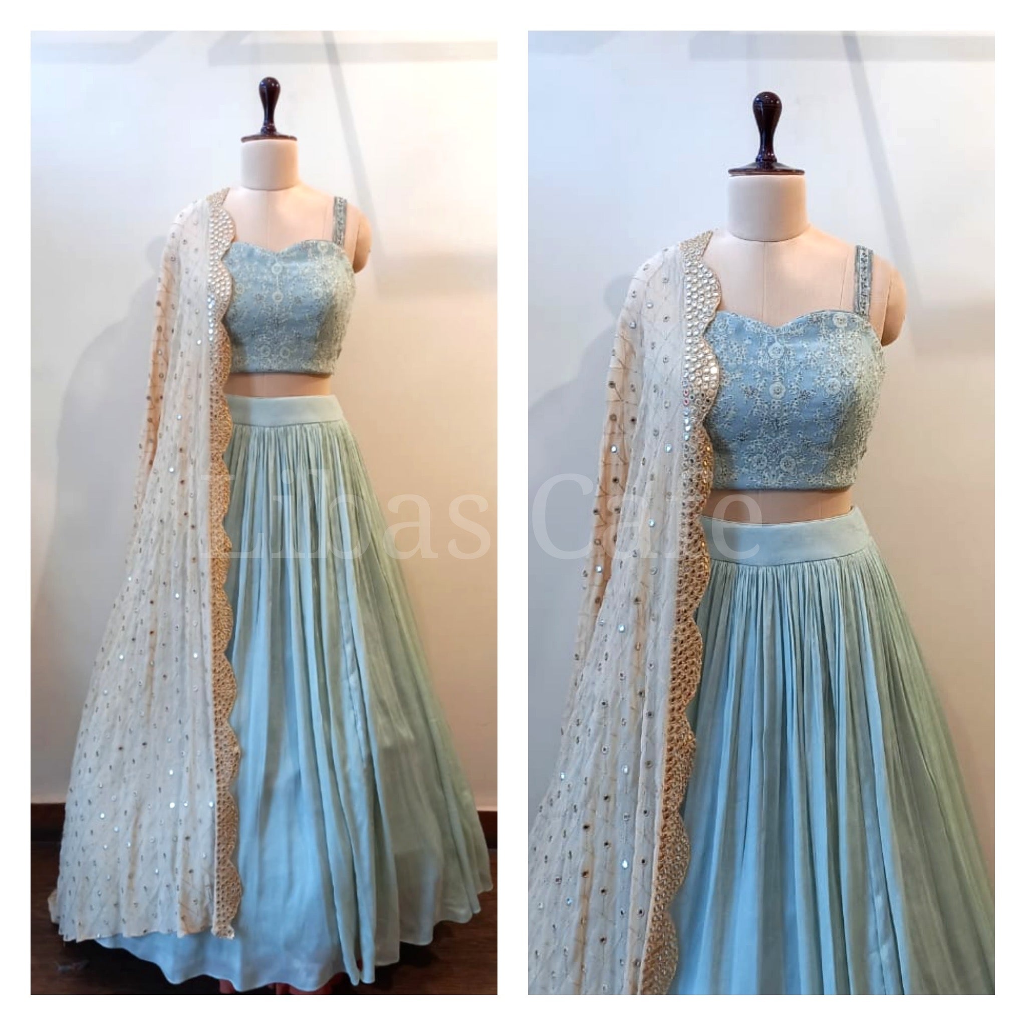 Powder Blue Lehenga